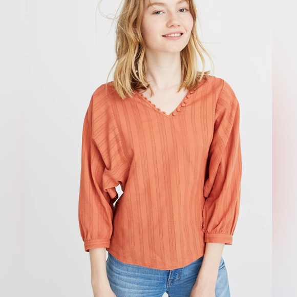 T-shirt slim à col montant et manches 3/4 moutarde Ulla Popken | La Redoute